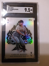 Carlos Rodon ALL ACES Silver REFRACTOR PRIZM CARD GRADED SGC 9.5 SP 2023 Topps 1