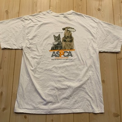 Vintage ASPCA Cat Dog Pet American Society Animal Cruelty Prevention T-Shirt XL