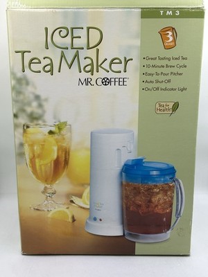 Mr. Coffee TM3 Iced Tea Pot Maker The 3 Quart Iced Tea Pot