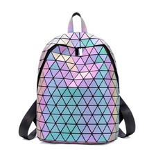 Geometric Backpack Luminous Backpacks Holographic Reflective Bag Lumikay Bags...