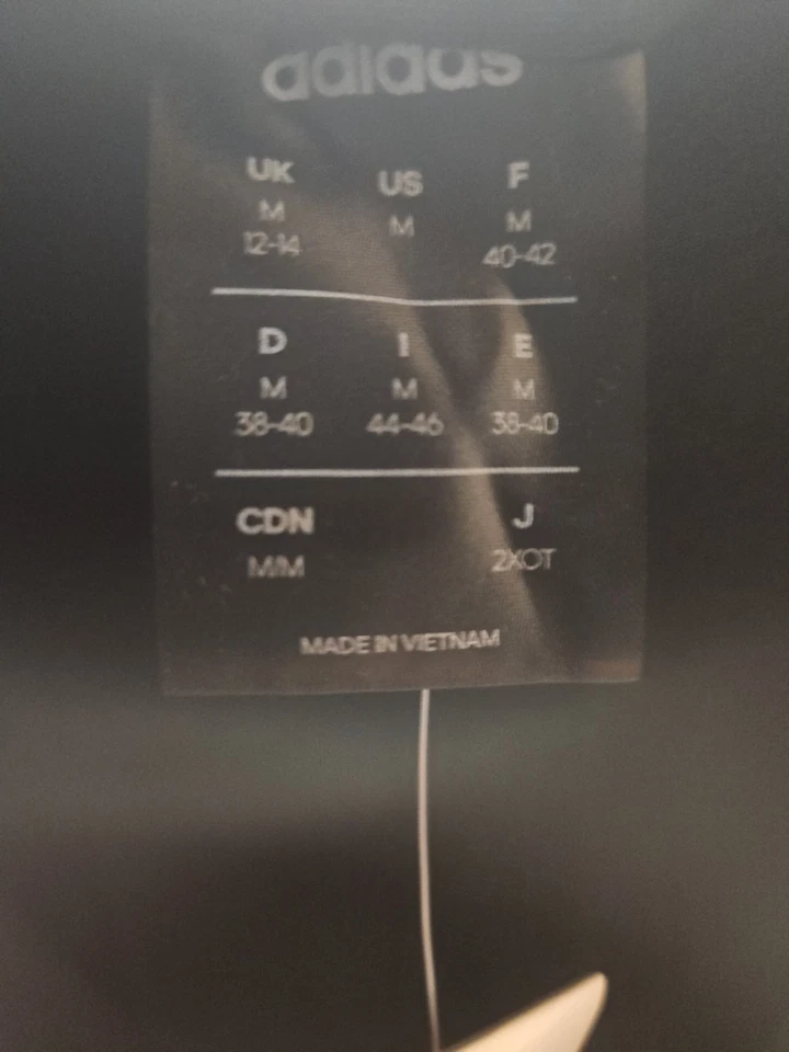 Women's Adidas Zippered Lightweight Sweatshirt Black With White Stripes - Image 3 of 4