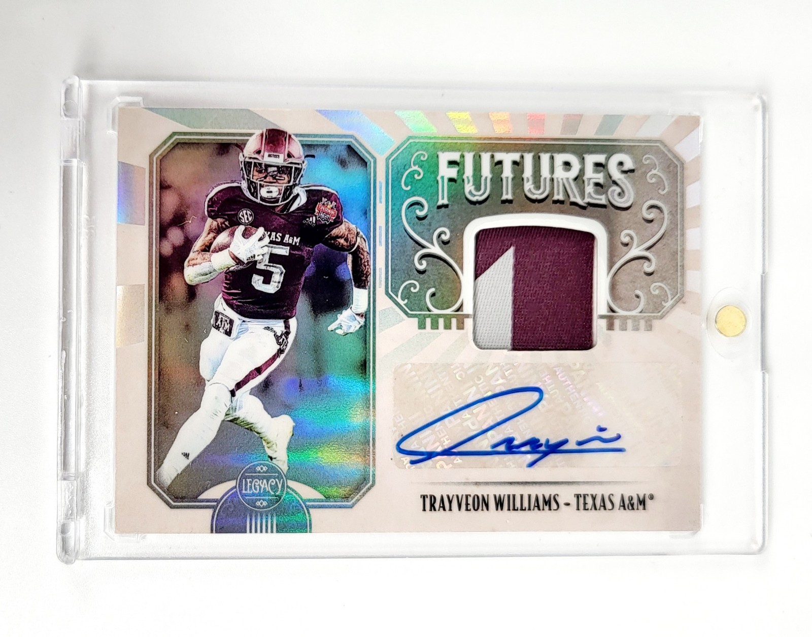 MINT 2019 RPA RC Auto Patch Trayveon Williams Texas A&M Aggies Legacy Futures