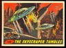 Mars Attacks Card #10 "The Skyscraper Tumbles" Vintage Topps