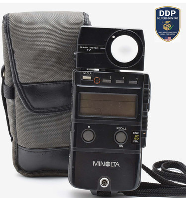 [Excellent+5] Minolta Flash Meter IV Exposure Light Meter w/case used From JAPAN