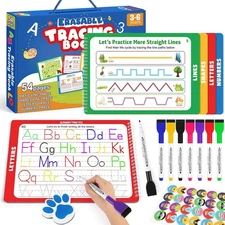 Preschool Learning Activities, Tracing Books for Kids Ages 3-5, Toddler Activity