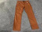 Lucky Brand 121 Slim Straight Jeans Mens 34x32 Brown Denim Pants Medium Wash