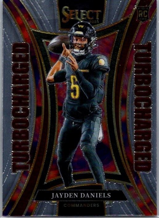 2024 Panini Select - Turbocharged Jayden Daniels #12 (RC)