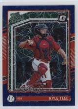 2024 Panini Donruss Optic Rated Prospects Blue Velocity Prizm Kyle Teel #167 uk2