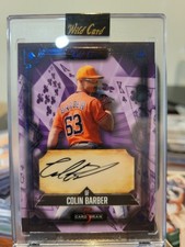 2024 Wild 5 Card Draw Classic Black Foil Purple 4/4 Colin Barber #5CDCL-CBA Auto