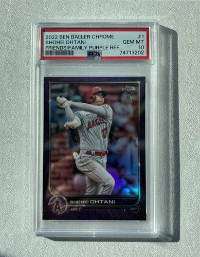 2022 Topps Chrome Ben Baller Edition Shohei Ohtani Purple Refractor /42 PSA 10