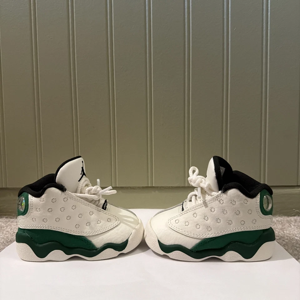 Nike Air Jordan 13 Retro Niño Talla 3C Blanco Verde  Foto 3 de 4