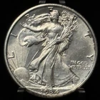 1934 US Walking Liberty Half Dollar 50C Silver Coin