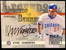 RYNE SANDBERG 2003 Donruss SIGNATURE SSP Legends of Summer CENTURY AUTO #/100