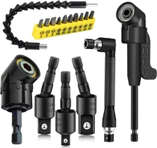 17Pcs Flexible Drill Bit Extension, Include 3Pcs Rotatable Socket Adapter 2Pcs H