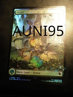 mtg magic forest FOIL ENGLISH chocobo track traks final fantasy ff foret 482