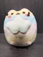 Pusheen Rainbow plush holding a cloud