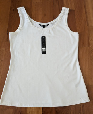 NEW Nic & Zoe Petite Cotton Blend Tank Milk White    PP