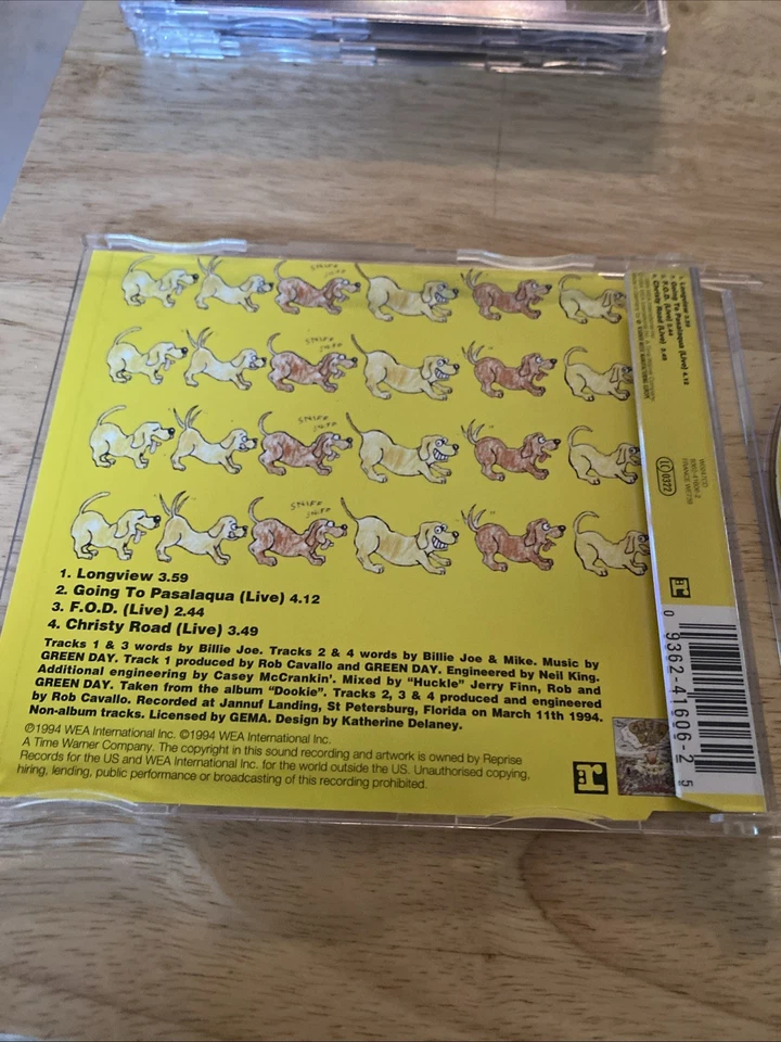 Green Day Longview (Dookie) CD Maxi Single 4 Songs UK Import Rare HTF MINT Disc - Image 3 of 3
