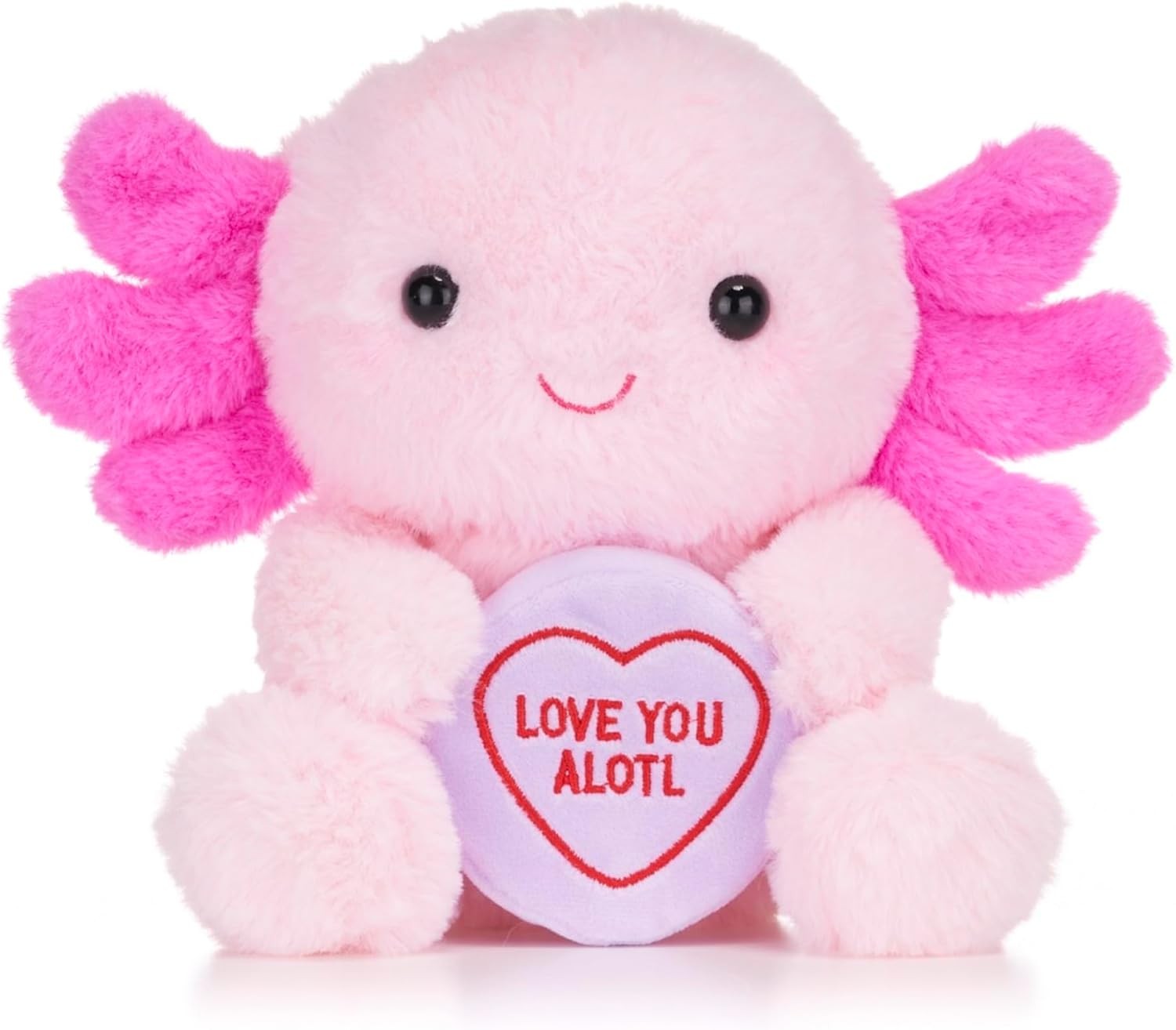 Swizzels Love Hearts 7Inch/18cm Love You Alotl Axolotl Soft Plush Toy