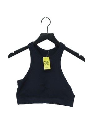 Tala Damen Top L blau Polyamid mit Elasthan, Polyester cropped