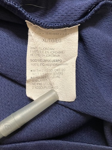 Under Armour Tech Polo Mens XL Midnight Navy Blue Grey Trim Loose Fit 1290140 - Picture 7 of 8