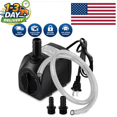 Versatile 400GPH Submersible Pump with Adjustable Flow for Aquatic Environments