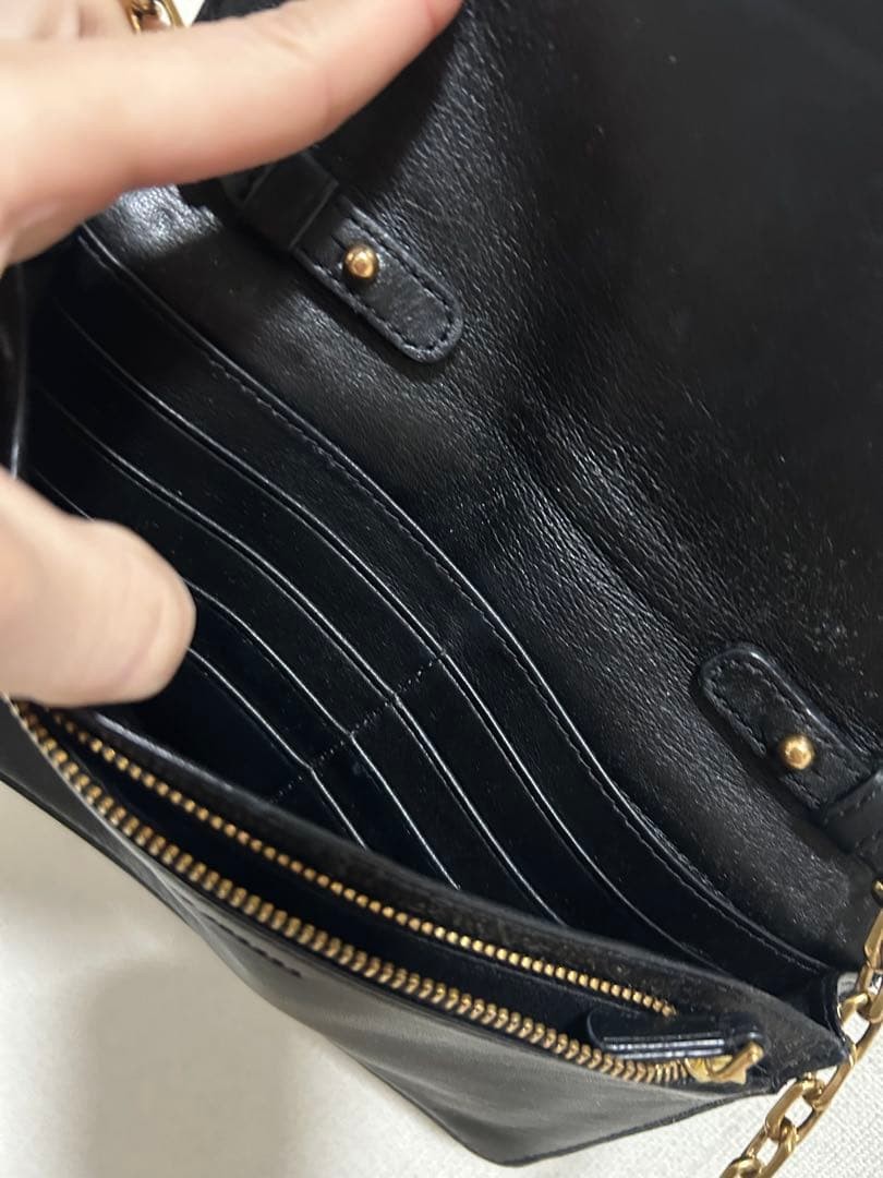 MARC JACOBS Patchwork Chain Wallet Leather Snake … - image 10