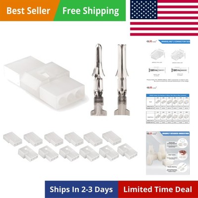 6Pairs Molex 3 Pin Connector Kit 062'' Male Female Receptable Plug Power Elect...