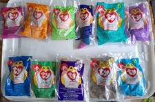 1998 McDonald  s Ty Teenie Beanie Baby FULL SET OF 11. 1 EACH New in Bag