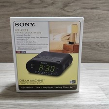 NEW Sony Dream Machine ICF-C218 Automatic Digital Alarm Clock AM FM Radio OPEN