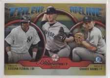 2019 Bowman Gold Refractor 3/50 Chance Adams Trevor Stephan Estevan Florial uk2