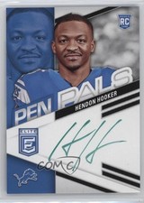 2023 Panini Donruss Elite Pen Pals Green Ink Hendon Hooker #PPHH Auto u6m