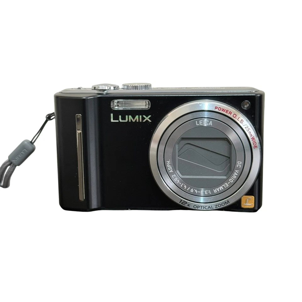 Panasonic LUMIX DMC-TZ9 12.1MP Digital Camera Black within charger, photo 3 of 5