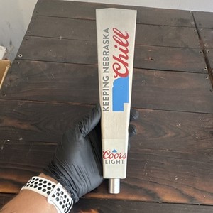 Coors Light Beer Tap Handle "Keeping Nebraska Chill" Breweriana