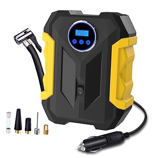 Raofuo Tyre Inflator Air Copressor, 7500Ah Rechargeable Cordless Tyre - View #9