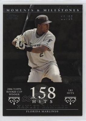 2007 Topps Moments & Milestones Black /29 Hanley Ramirez #72 0q3