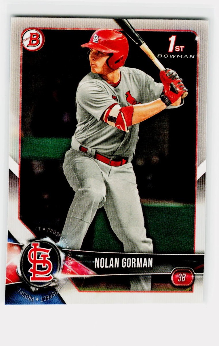 Nolan Gorman 2018 Bowman Draft #BD-117 St. Louis Cardinals | eBay