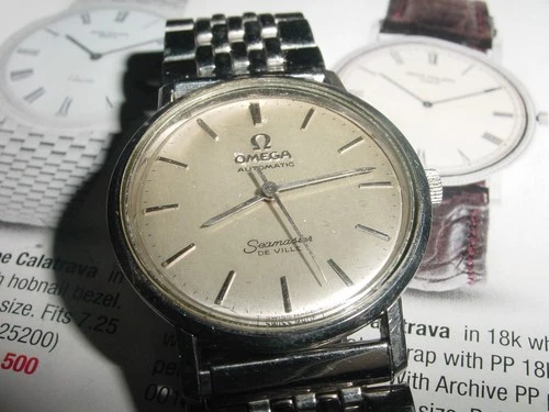 vintage SS OMEGA Seamaster DeVille automatic mens watch c1960s