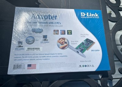 D-Link DFE-530TX+ 10/100Mbps Fast Ethernet PCI Adapter   Brand New