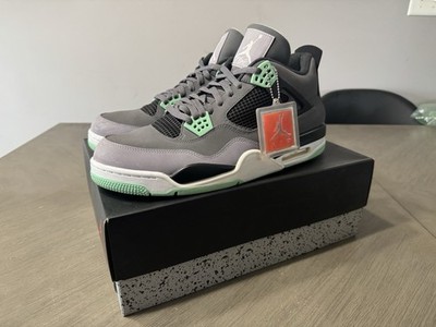 Jordan Air Jordan 4 Retro Green Glow 2013 Gray/Green/Black Sneaker 308497-033