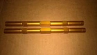 NEW (QTY 2) *BLEMISH* Kart Steering Tie Track Rods Gold M8 210mm