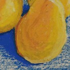 Original Still Life Acrylic Painting Pears Laura Langford Signed Paper Art 2024 — photo 3