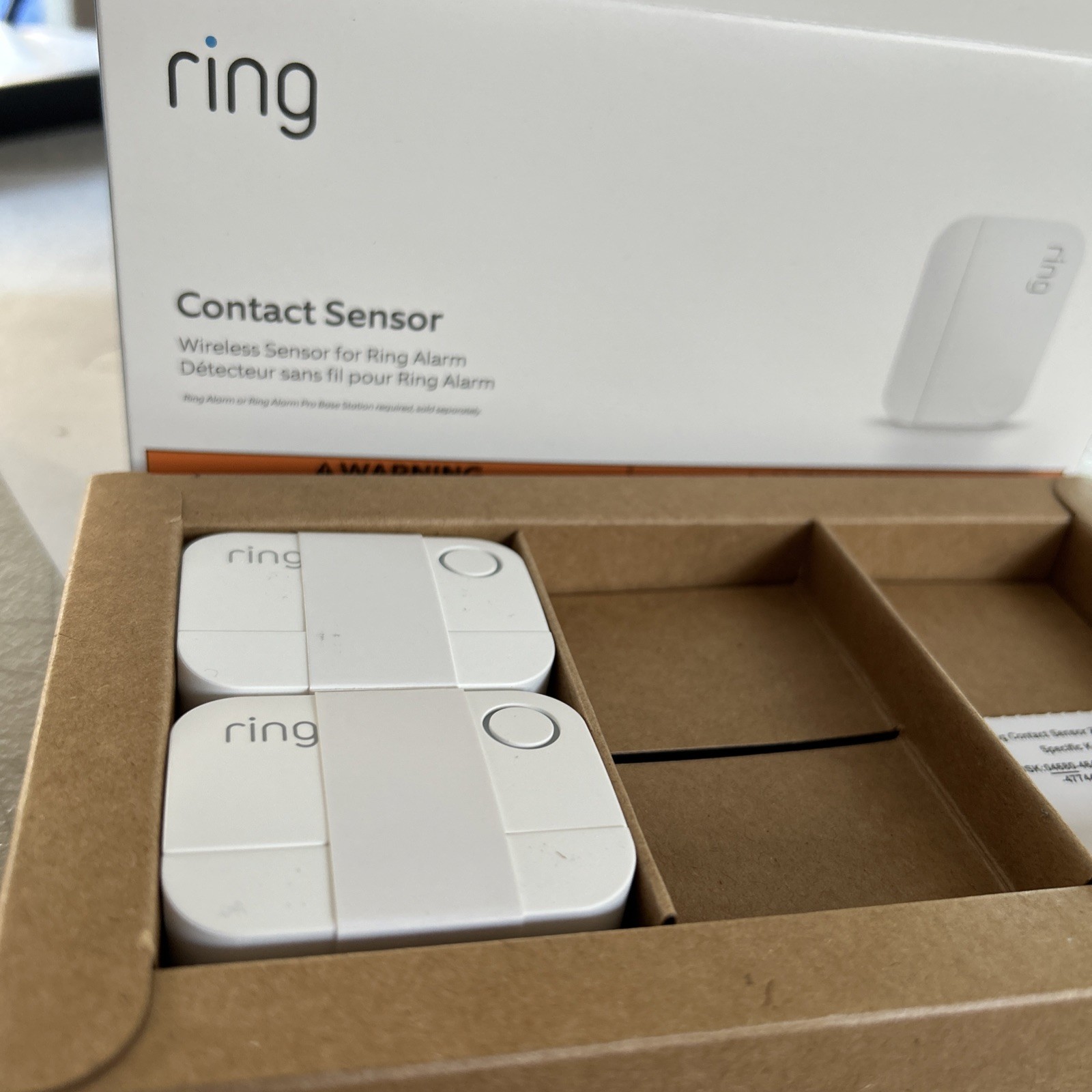 2-Pack Ring Alarm Contact Sensor 2nd Gen Monitor 2 Doors Windows Home Alerts NEW