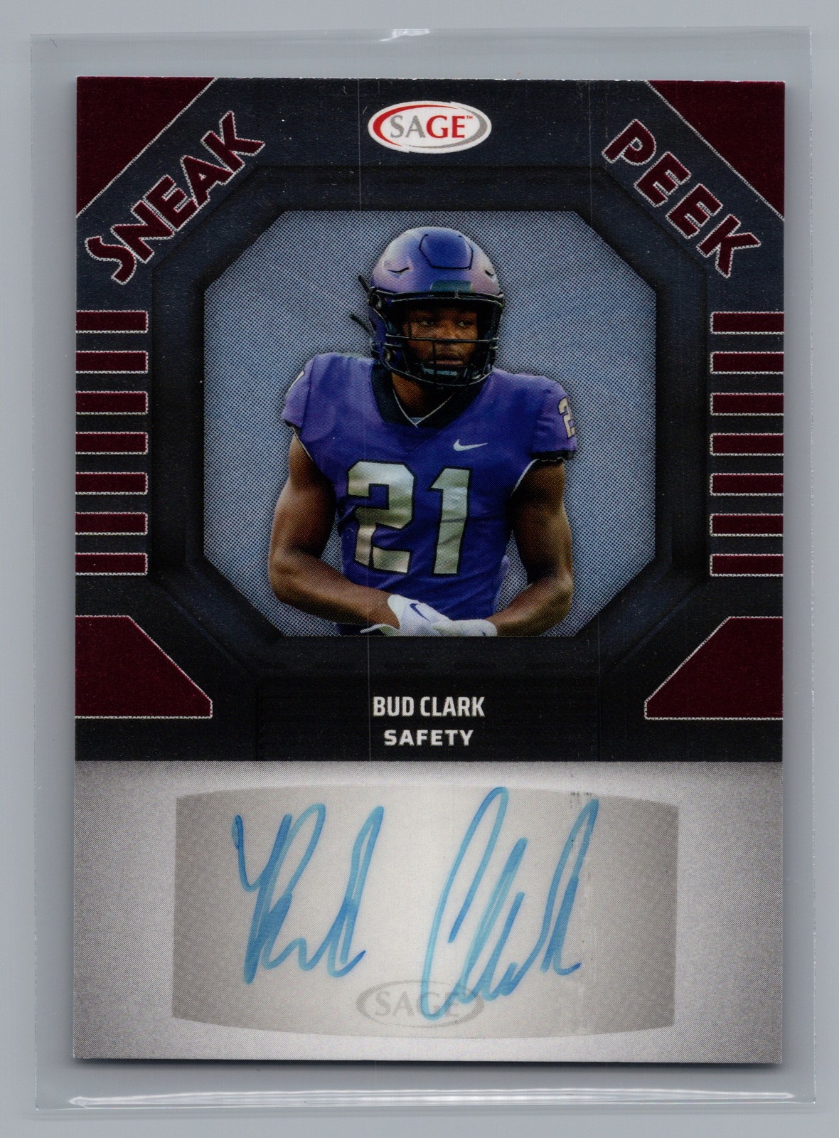 2025 SAGE HIT #SPA-BC Bud Clark Sneak Peek Signatures Blue (Low Series)