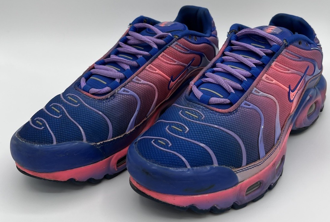 Nike Air Max Plus Fade Blue Pink Shoes CT0962-400 Women Size Youth Size 