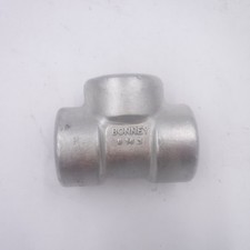 3/4" 3000 (3M) Threaded (NPT) Tee Forged 316 Stainless Steel Pipe SS030521316