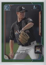 2015 Bowman Draft Chrome Green Refractor 37/99 Travis Neubeck #78 sh7