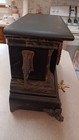 Vintage 8 Day Black And Gold Mantle Clock  Running — photo 5