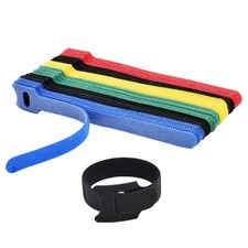 HMROPE 60PCS Fastening Cable Ties Reusable, Premium 6-Inch 6inch, 5 Colors