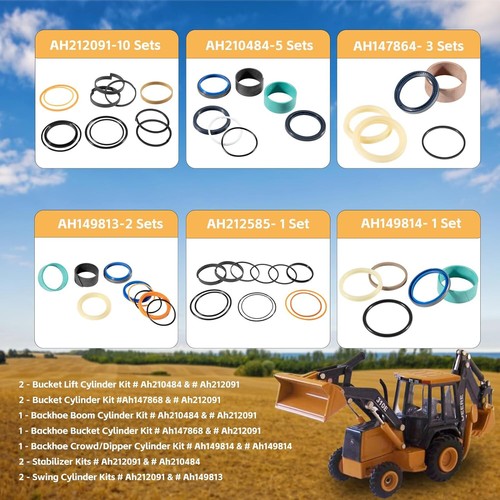 Kit de sellado de cilindro hidráulico para toda la máquina para John Deere 310E cargador canastilla inclinable - Imagen 5 de 9